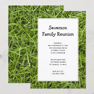 Invitación a la reunión de la familia Green Grass