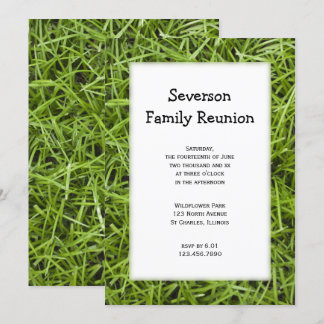 Invitación a la reunión de la familia Green Grass