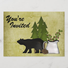 Invitación a la reunión de la familia Rustic Mount