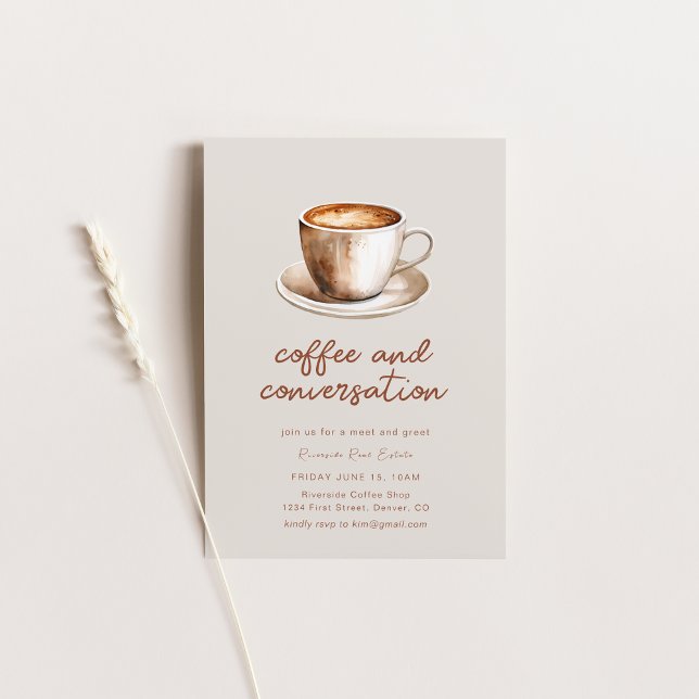 Invitación a la reunión de negocios de café y conv (Subido por el creador)