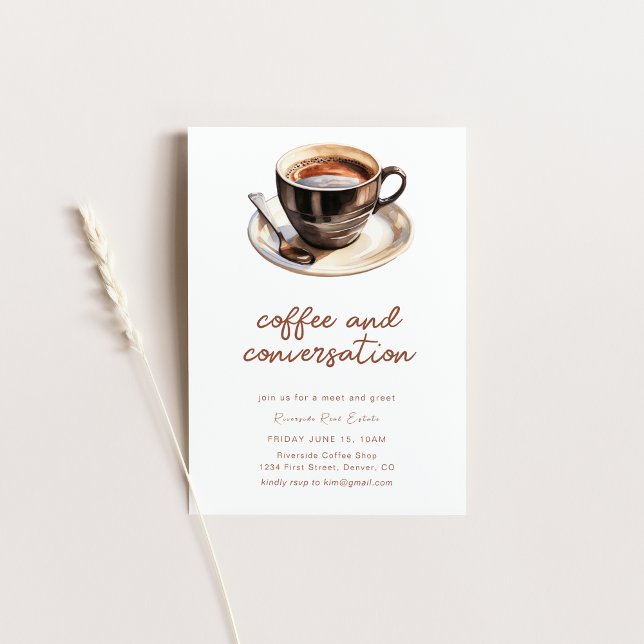 Invitación a la reunión de negocios de café y conv (Subido por el creador)