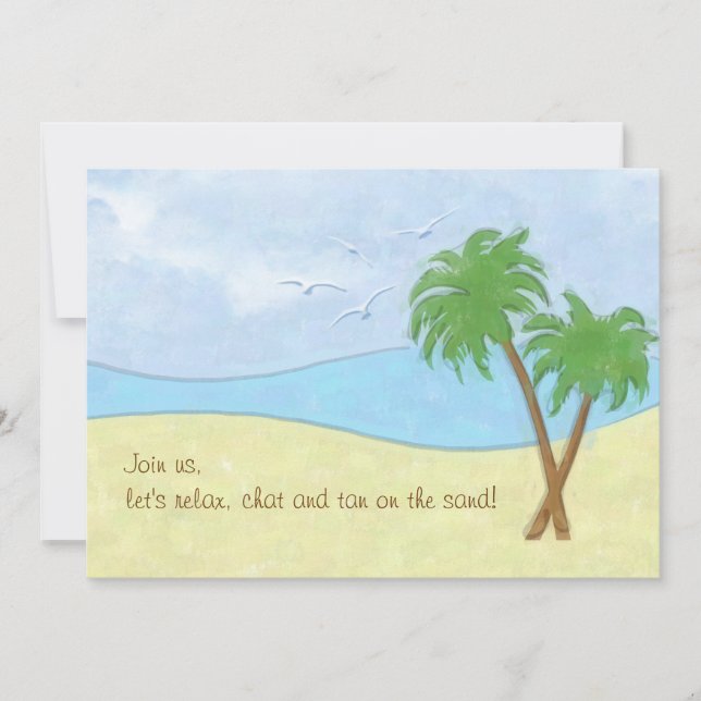 Invitación a la reunión de playa (Anverso)