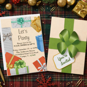 Invitación a la Reunión de Regalos y Buenos Moment