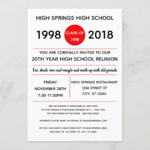 Invitación a la reunión de secundaria