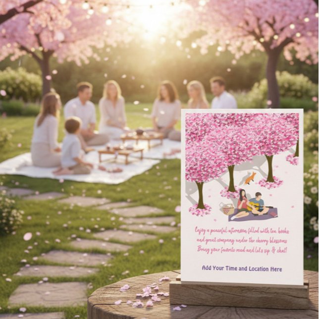 Invitación a la reunión de un Fiesta de té o club  (Subido por el creador)