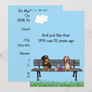 Invitación a la reunión del 50º año de Dachshund