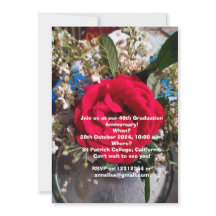 Invitación a la reunión del aniversario de graduac