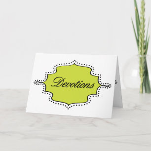 Invitación a la reunión devocional