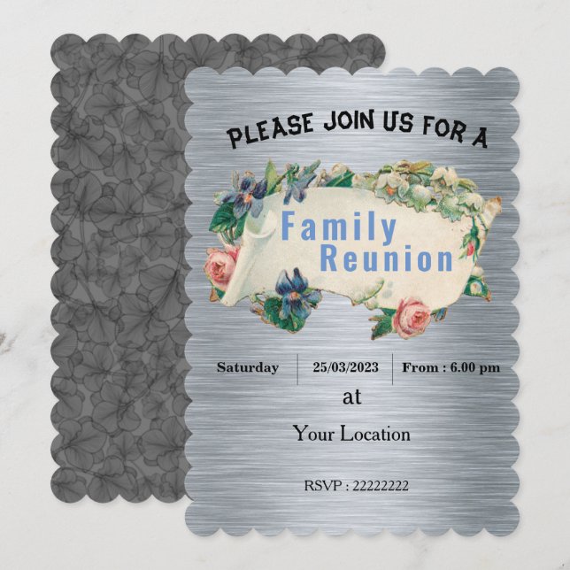 Invitación a la Reunión Familiar (Anverso / Reverso)