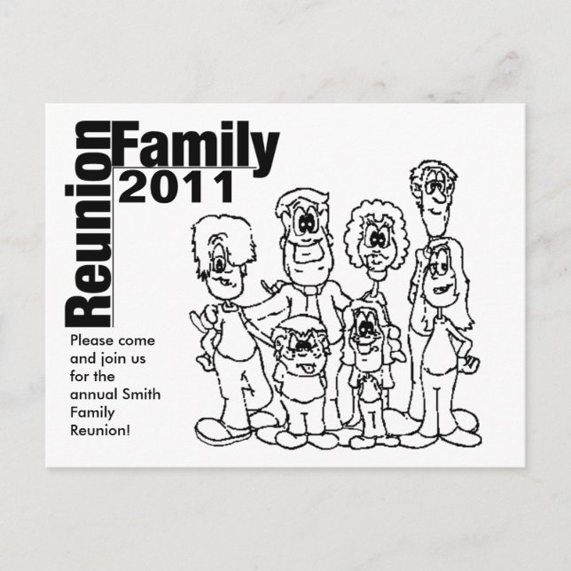Invitación a la reunión familiar 2011 (Anverso)