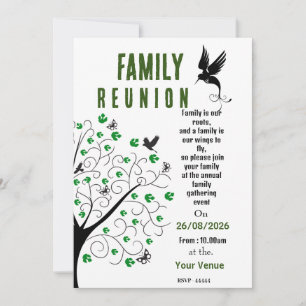 Invitación a la Reunión Familiar de Aves