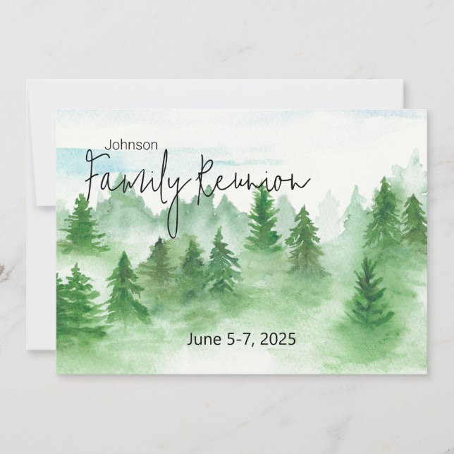 Invitación a la Reunión Familiar - Montañas de Cab (Anverso)