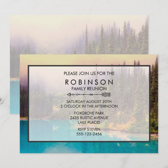 Invitación a la reunión rusa del paisaje del norte (Anverso / Reverso)