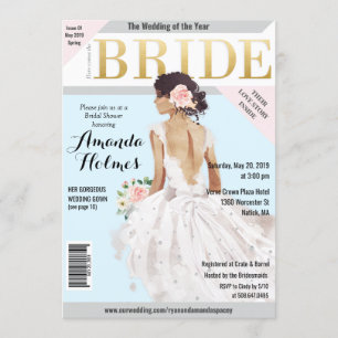 Invitación a la revista Bridal Shower Fashion