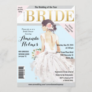 Invitación a la revista de moda para despedida de 