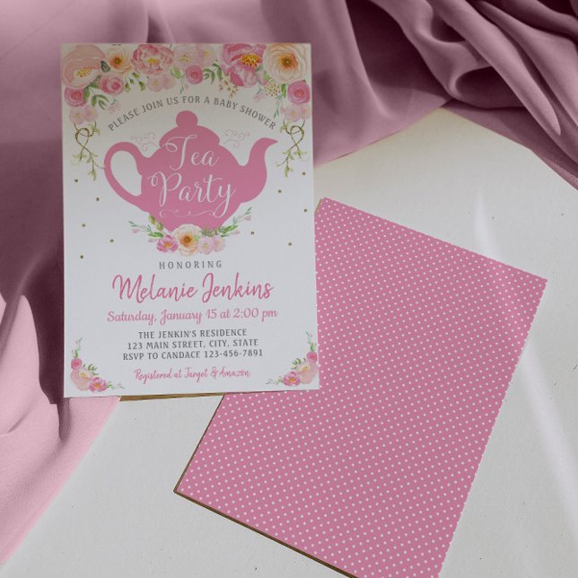 Invitación a la rociada de Baby Shower Fiesta de t (Subido por el creador)