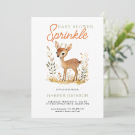 Invitación a la rociada de Baby Shower para animal