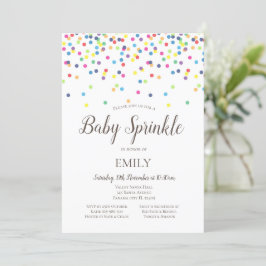 Invitación a la rociada de bebé confetti - Baby Sh