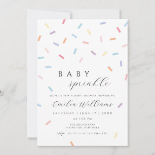 Invitación a la rociada de bebé Sprinke Baby Sho