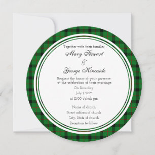 Invitación a la ronda Boda escocesa de Kincaide