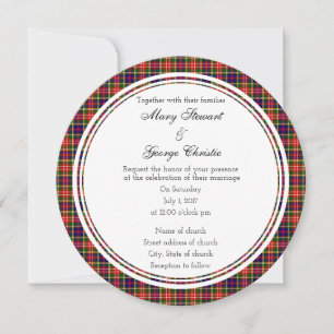 Invitación a la ronda de Bodas cristianos escocese
