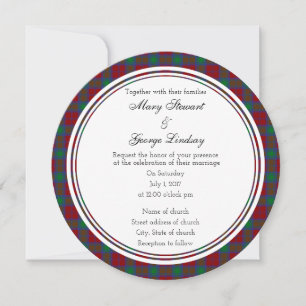 Invitación a la ronda de Bodas escoceses a Lindsay