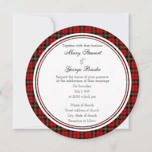 Invitación a la ronda de Bodas rojos de Escocia