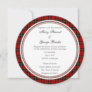 Invitación a la ronda de Bodas rojos de Escocia