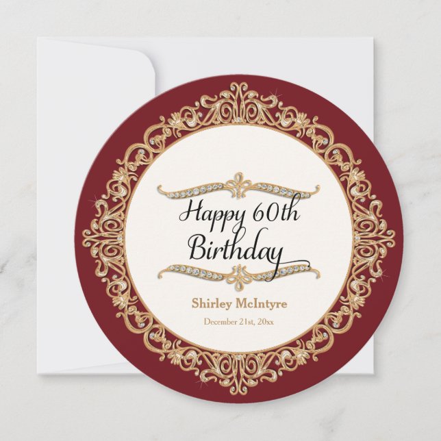 Invitación a la ronda de celebración del 60º Fiest (Anverso)
