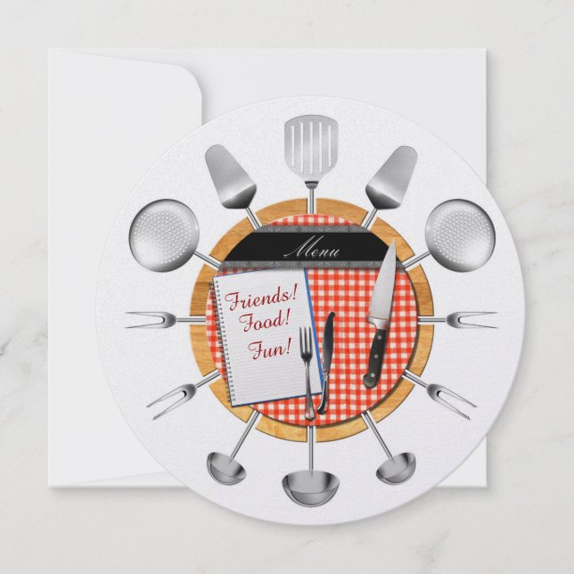 Invitación a la ronda de Fiesta de la cena - SRF (Anverso)