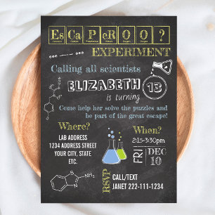 Invitación a la Sala de Escape de Laboratorio de C