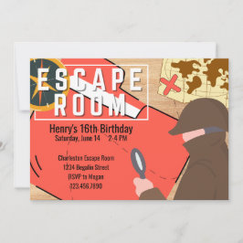 Invitación a la sala de escape Steampunk Mystery B
