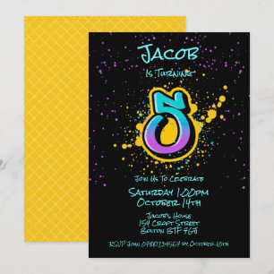 Invitación a la salpicadura de graffitis