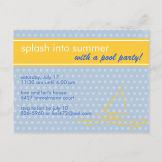 Invitación a la salpicadura de verano