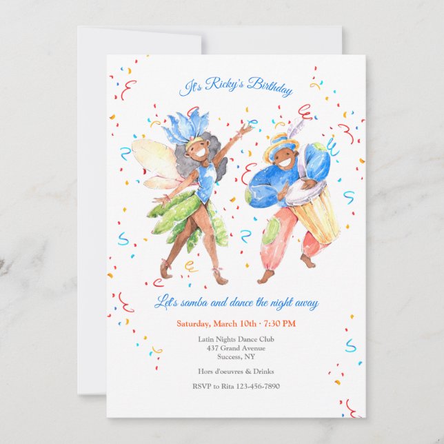 Invitación a la samba brasileña (Anverso)