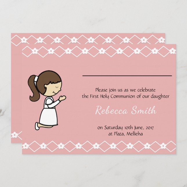 Invitación a la Santa Comunión (Anverso / Reverso)