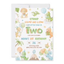 Invitación a la segunda fiesta de cumpleaños de Di