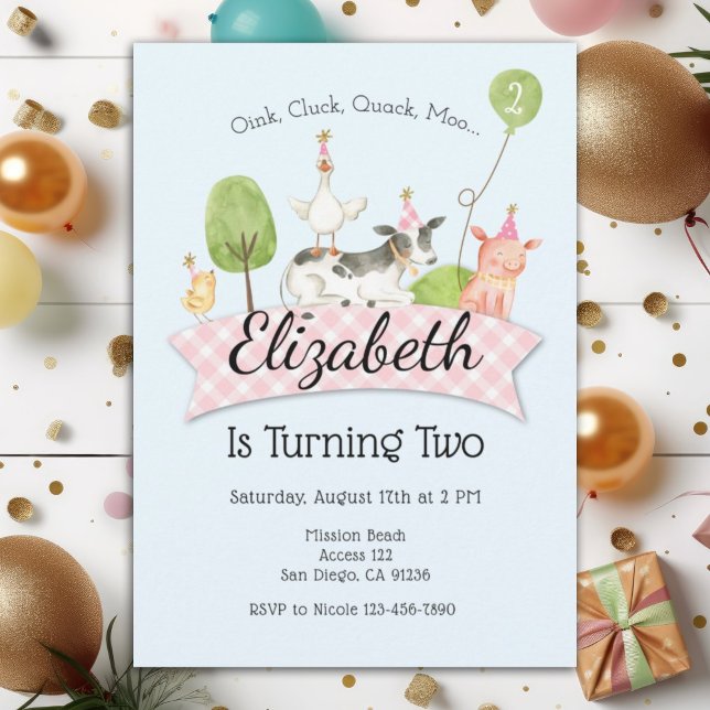 Invitación a la segunda fiesta de cumpleaños de la (Subido por el creador)