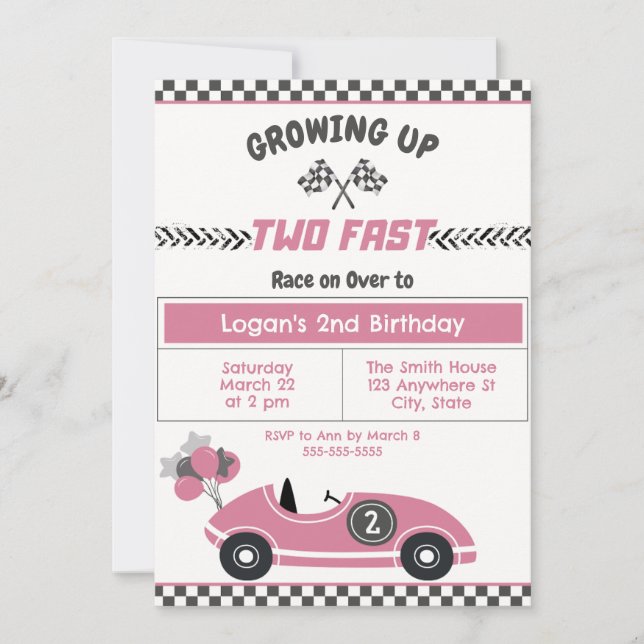Invitación a la segunda fiesta de cumpleaños del c (Anverso)