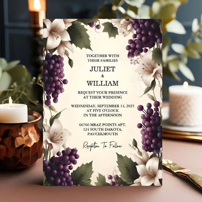 Invitación A La Semilla Boda De Viñetería De Marfil De Madera (Subido por el creador)