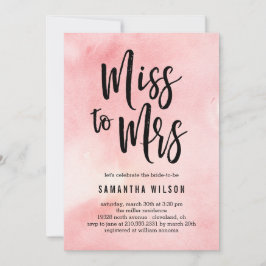Invitación a la señora Bridal Shower