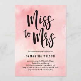 Invitación a la señora Bridal Shower