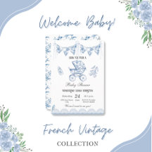 Invitación a la serie Baby Shower-Chinoiserie de l