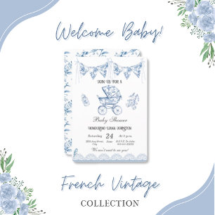 Invitación a la serie Baby Shower-Chinoiserie de l