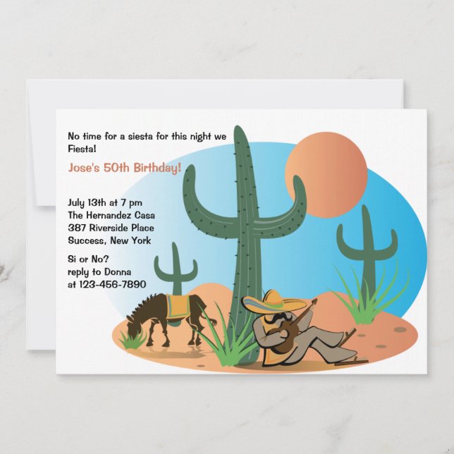 Invitación a la Siesta (Anverso)