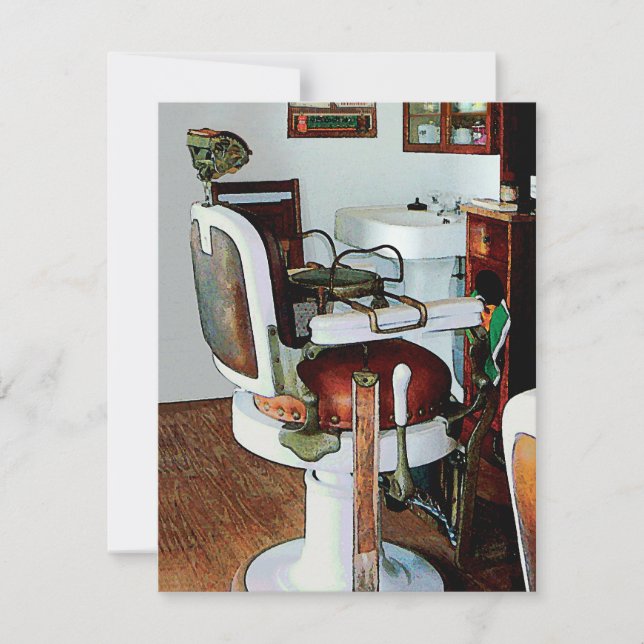 Invitación a la Silla de Barbero (Anverso)