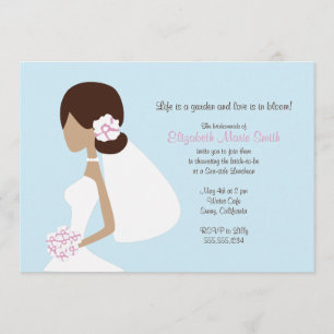 Invitación a la silueta de novia moderna