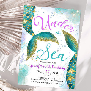 Invitación a la sirena a la octava fiesta de cumpl
