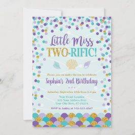 Invitación a la sirena de cumpleaños | Bajo el mar