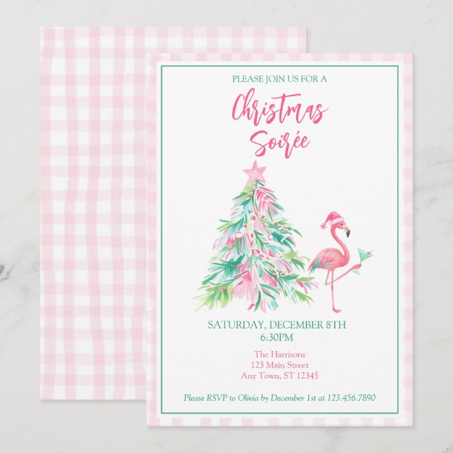 Invitación a la Soirée de Navidad con Flamenco de  (Anverso / Reverso)